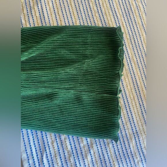 MONACO Suit Women Green 2 Pieces Shirt and pants set Sz L very comfortable NEW - Picture 12 of 16